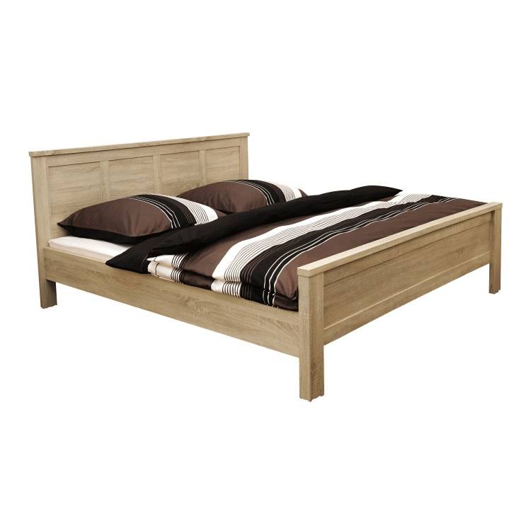 acasa bett hohes fussteil eiche dekor verschiedene groessen 1310614