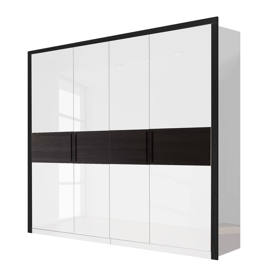 Drehtürenschrank Crissey - Hochglanz Weiß | Home24