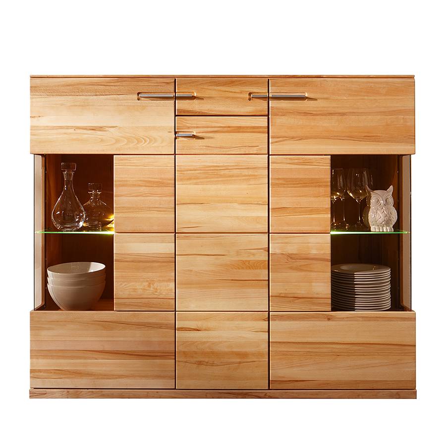 kernbuche highboard massiv