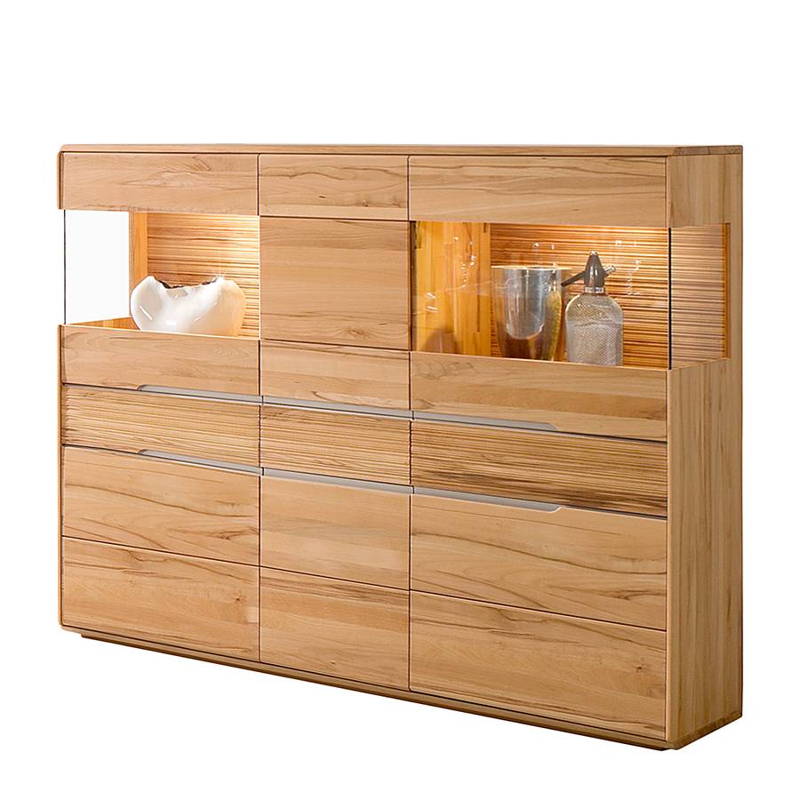 kernbuche highboard massiv