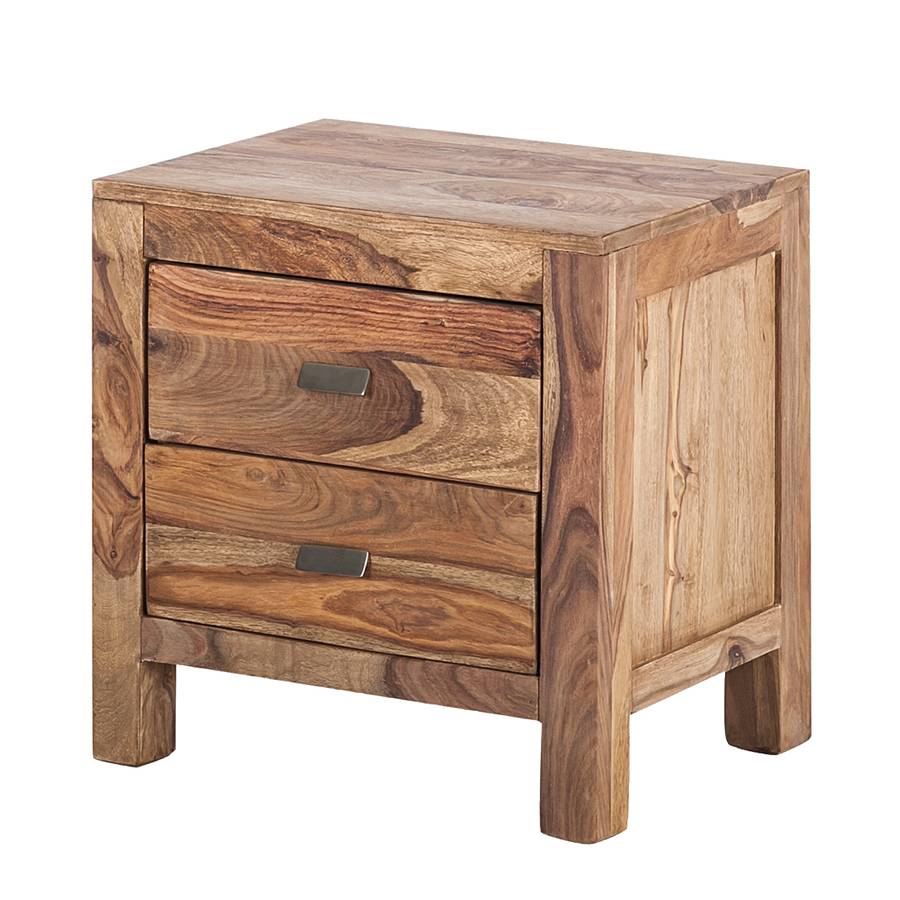 Commode de nuit Yoga Bois Sheesham, noyer naturel home24.be