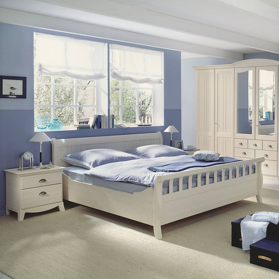 Schlafzimmermöbel Set Akzenta (3-teilig) - Weiß kaufen | Home24