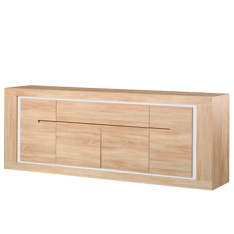 Sideboard Bendura - Eiche hell Dekor/Weiß | Home24