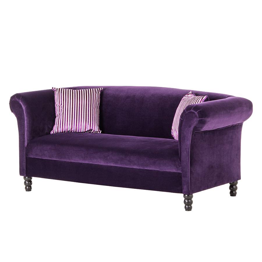 sofa aviva 2 sitzer stoff lila 252574