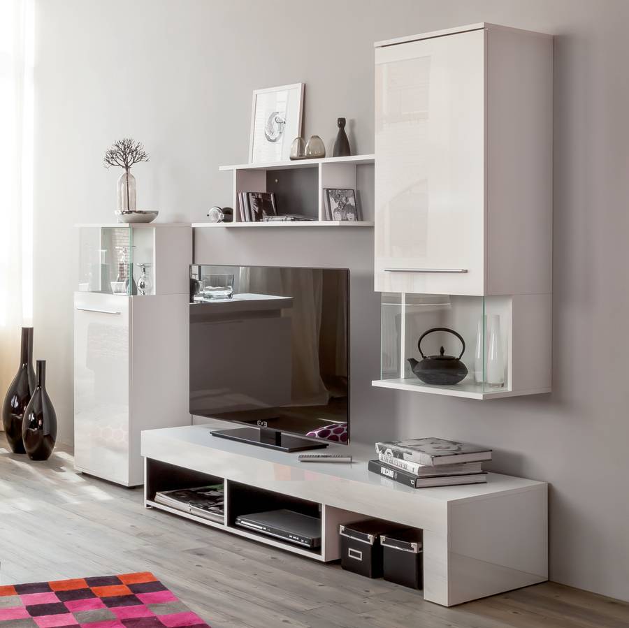 Pareti attrezzate in cartongesso per tv : parete attrezzata in ...