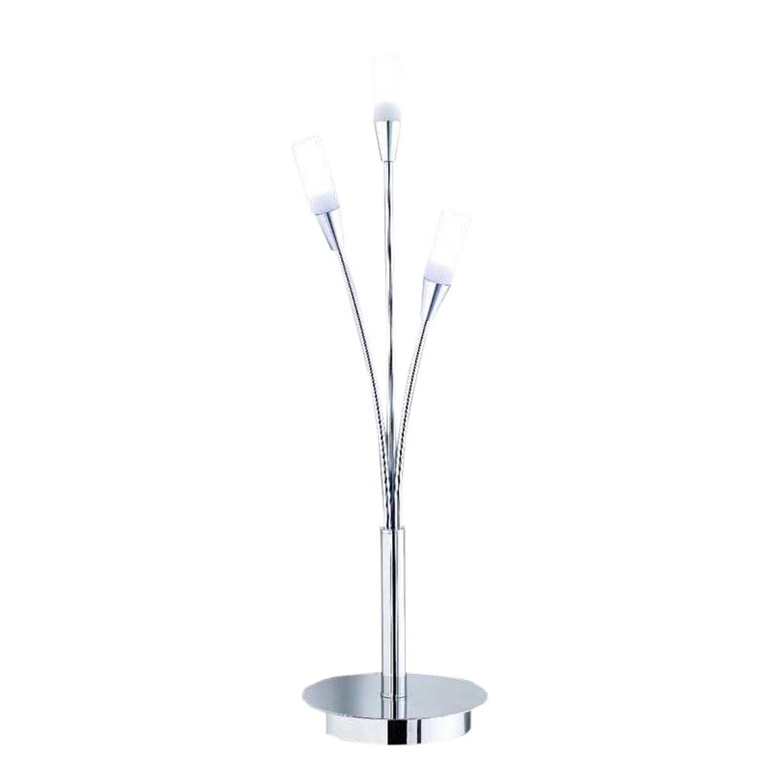 LED-Tischleuchte Umbrella ● Chrom/Aluminium ● GLas weiß satiniert- Lux A+