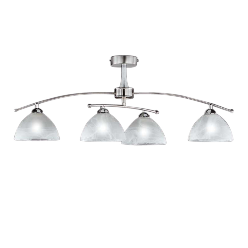 Deckenleuchte Prestige 4-flammig/mattnickel/chrom- Honsel A++ kaufen