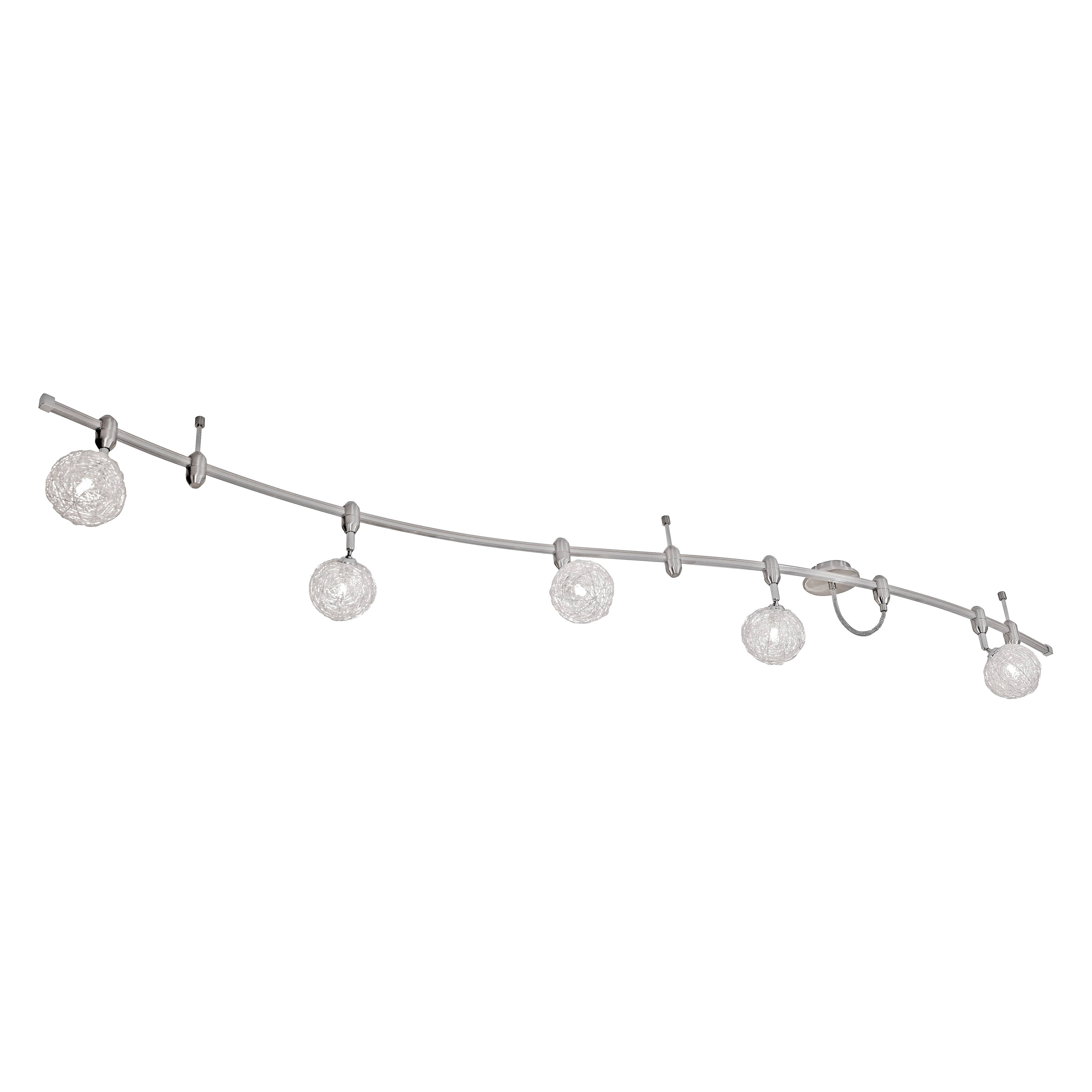 Deckenleuchte Schienensystem WOMBLE ● Stahl/Aluminium ● 5-flammig Deckenleuchte Schienensystem WOMBLE ● 5-flammig- Paul Neuhaus A++