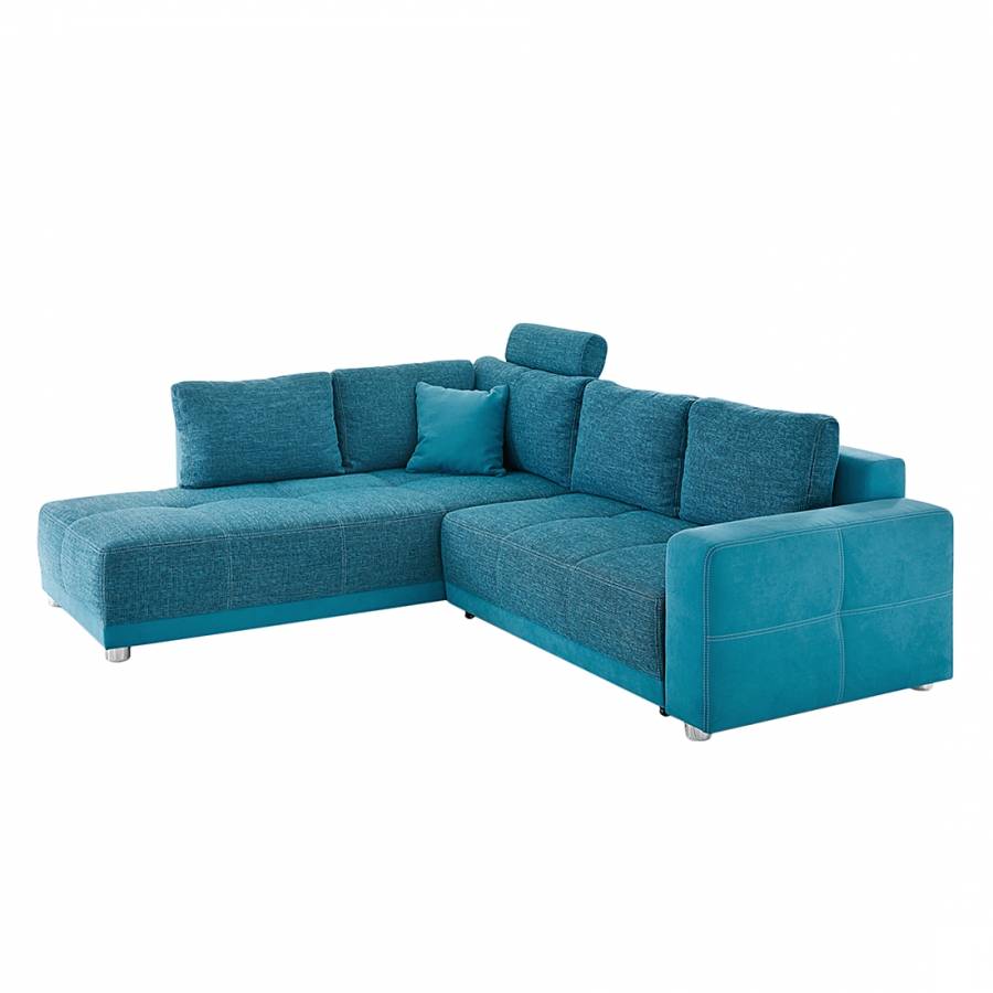 M job 03 00055 home design ecksofa chuck (mit schlaffunktion ... Petrol frabe