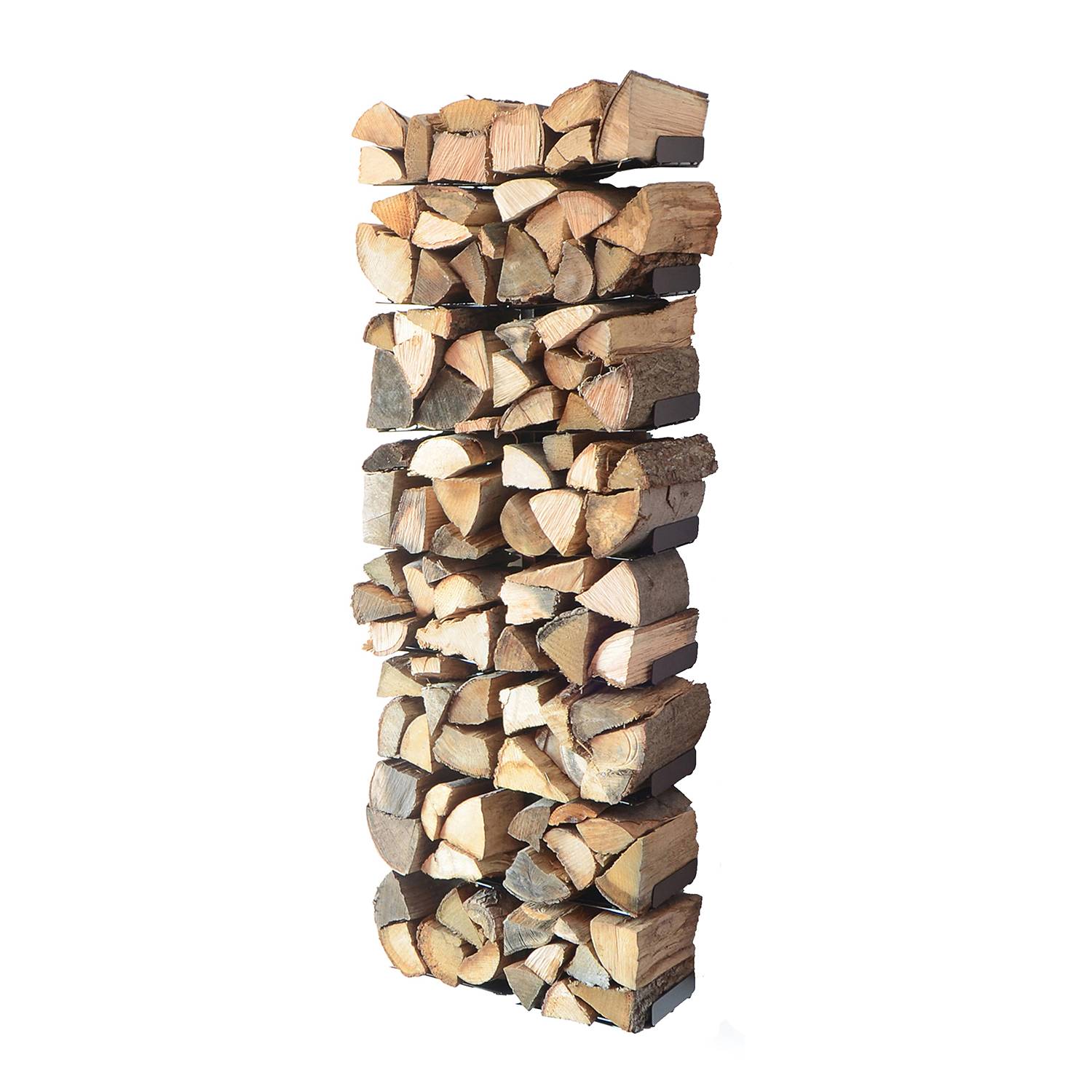 Kaminholzregal Wooden Tree - Stahl, pulverbeschichtet - Schwarz - 170 cm, Radius