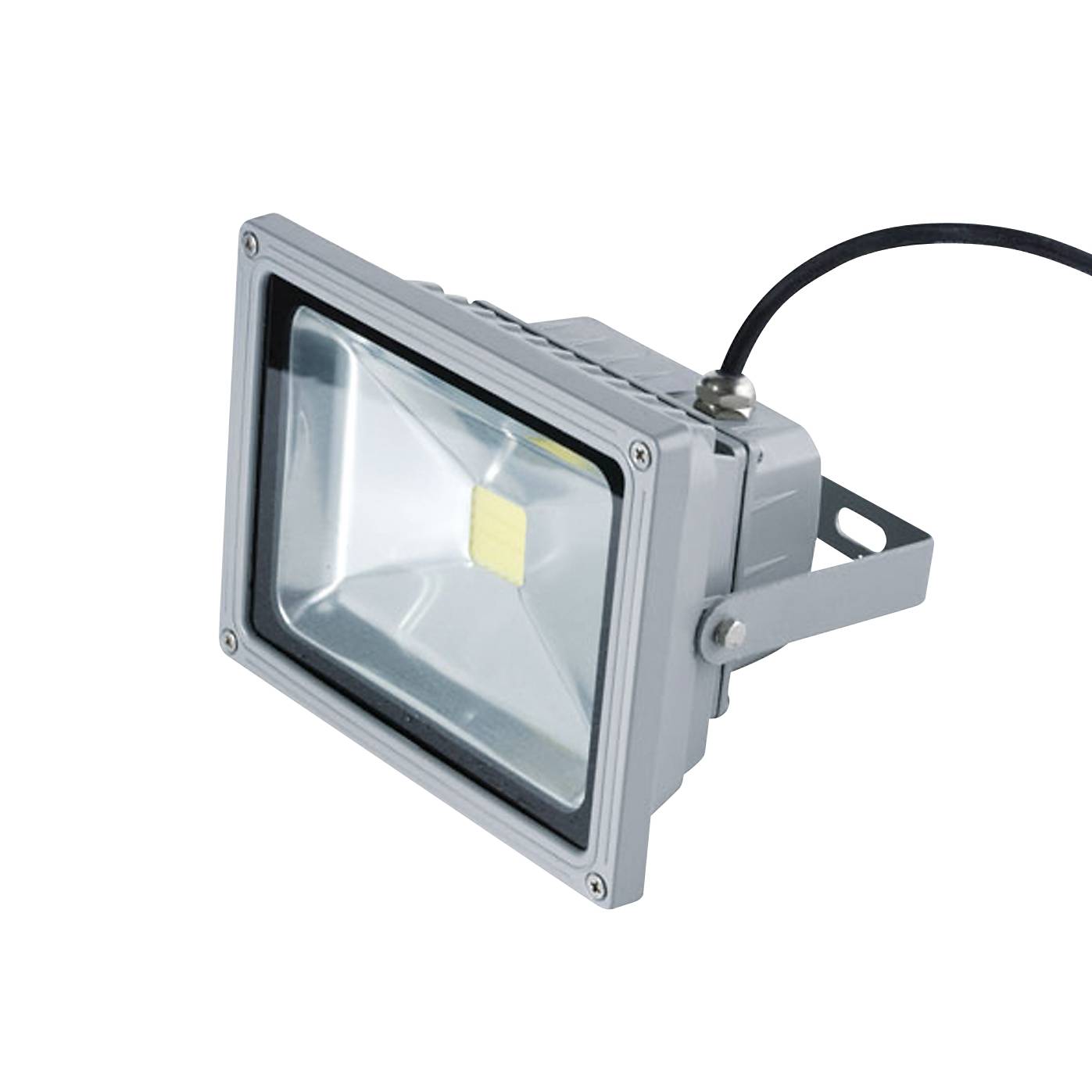 LED-Außenleuchte Strahler 1-flammig ● Grau Aluminium- Näve A+