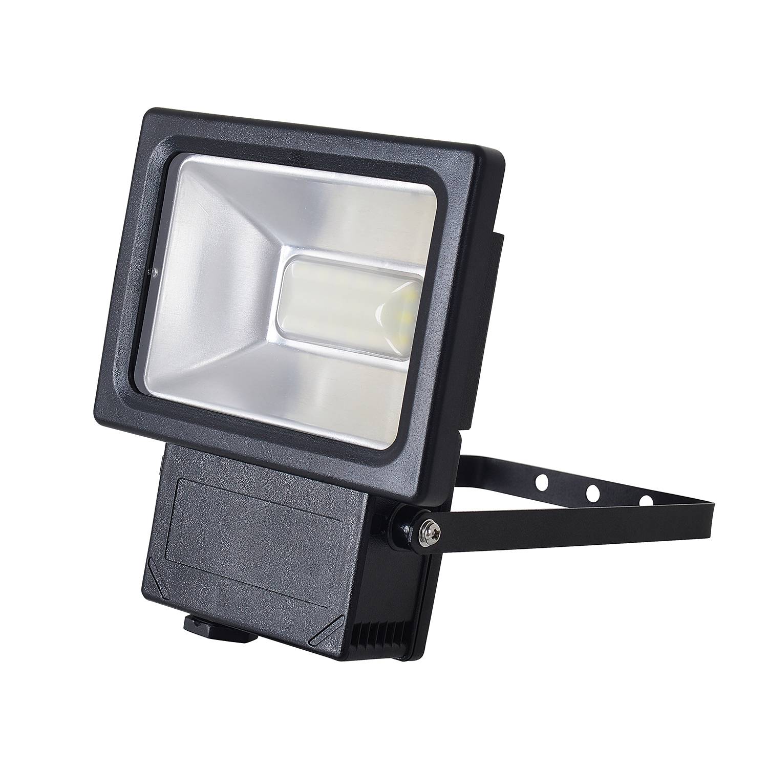 EEK A+, LED-Außenleuchte Strahler IV 54-flammig - Grau Aluminium, Näve