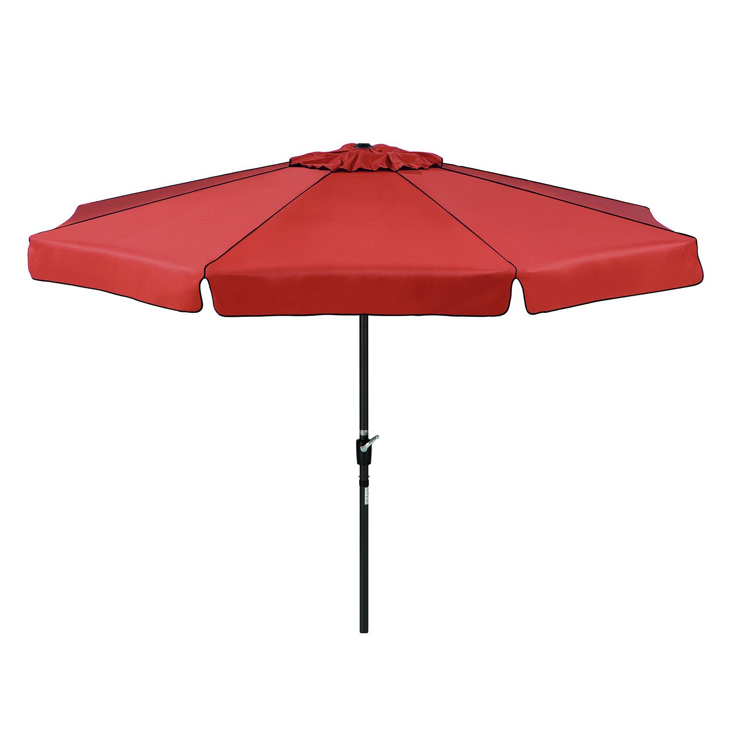 Marktschirm Amalfi - Aluminium/Polyester - Anthrazit/Terracotta - Durchmesser: 350 cm, Schneider Schirme