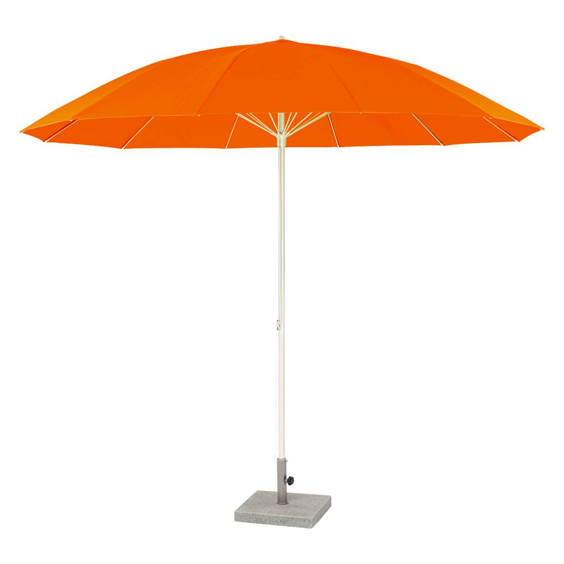 Sonnenschirm Pagodenschirm mit Knickgelenk - Aluminium Orange, Weishäupl Werkstätten