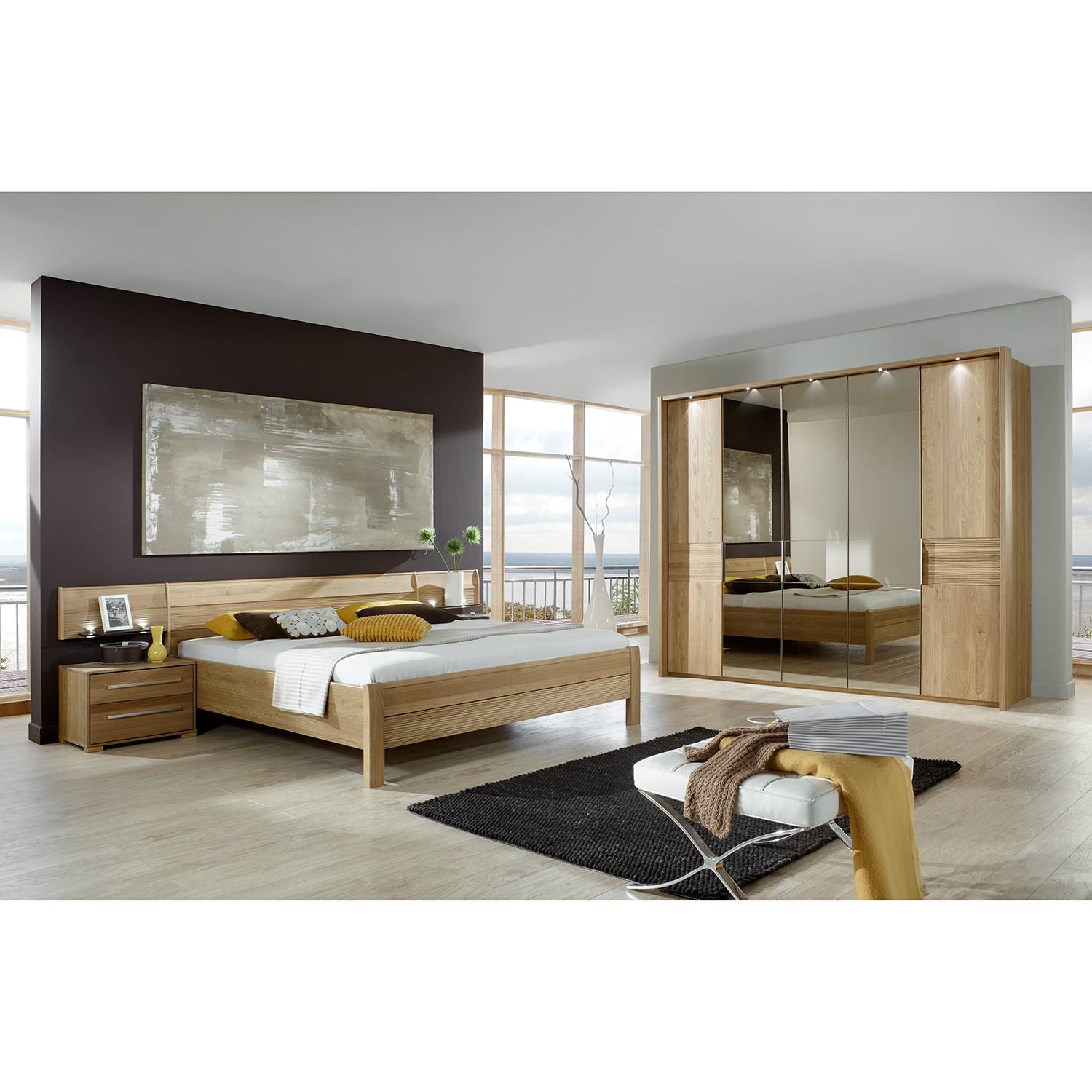 Schlafzimmerset Samoa I (6-teilig) - Eiche teilmassiv, Althoff günstig