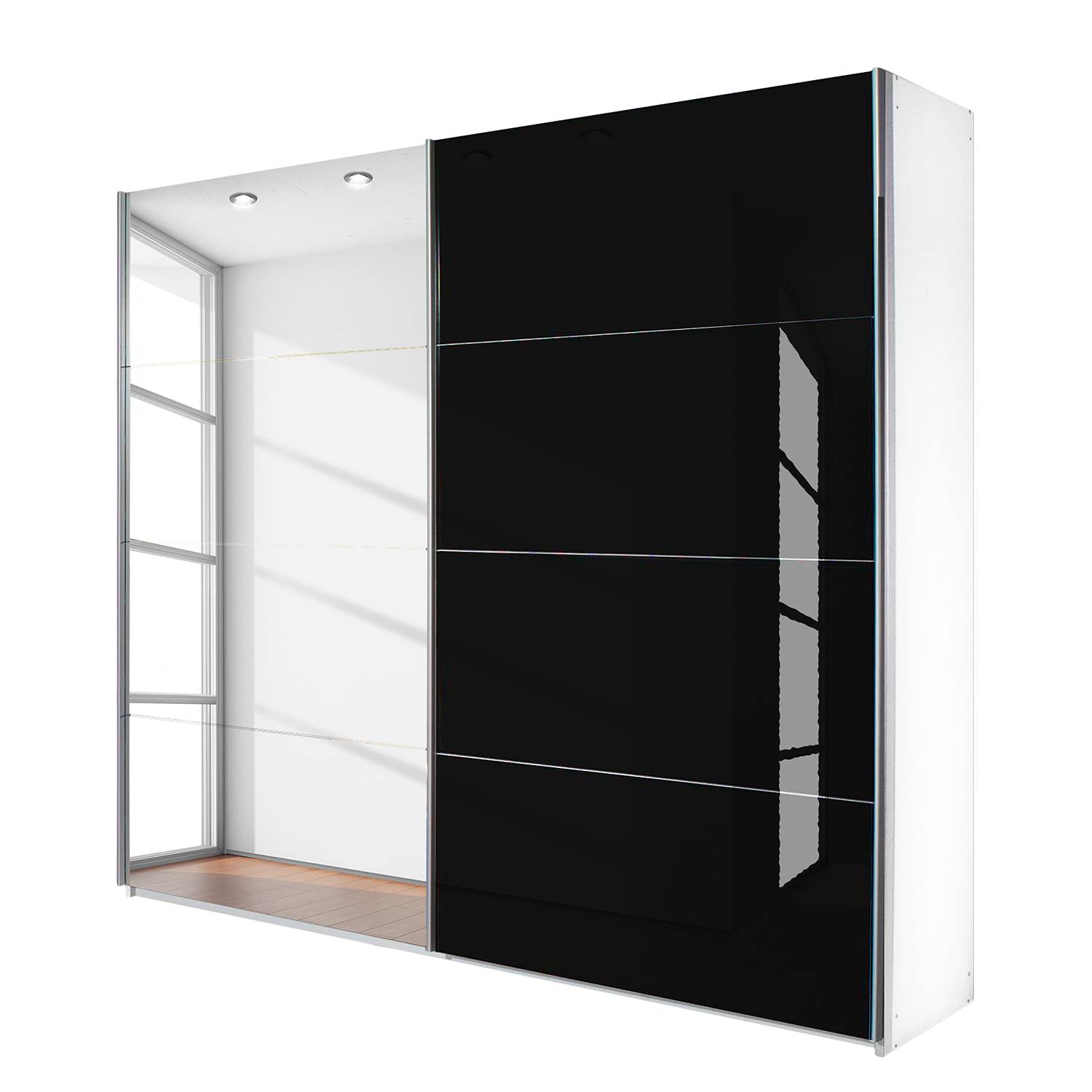 Armoire portes coulissantes miroir hd