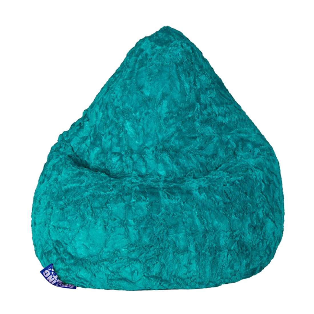 SITTING POINT Sitzsack Fluffy XL Webplüsch Smaragdgrün