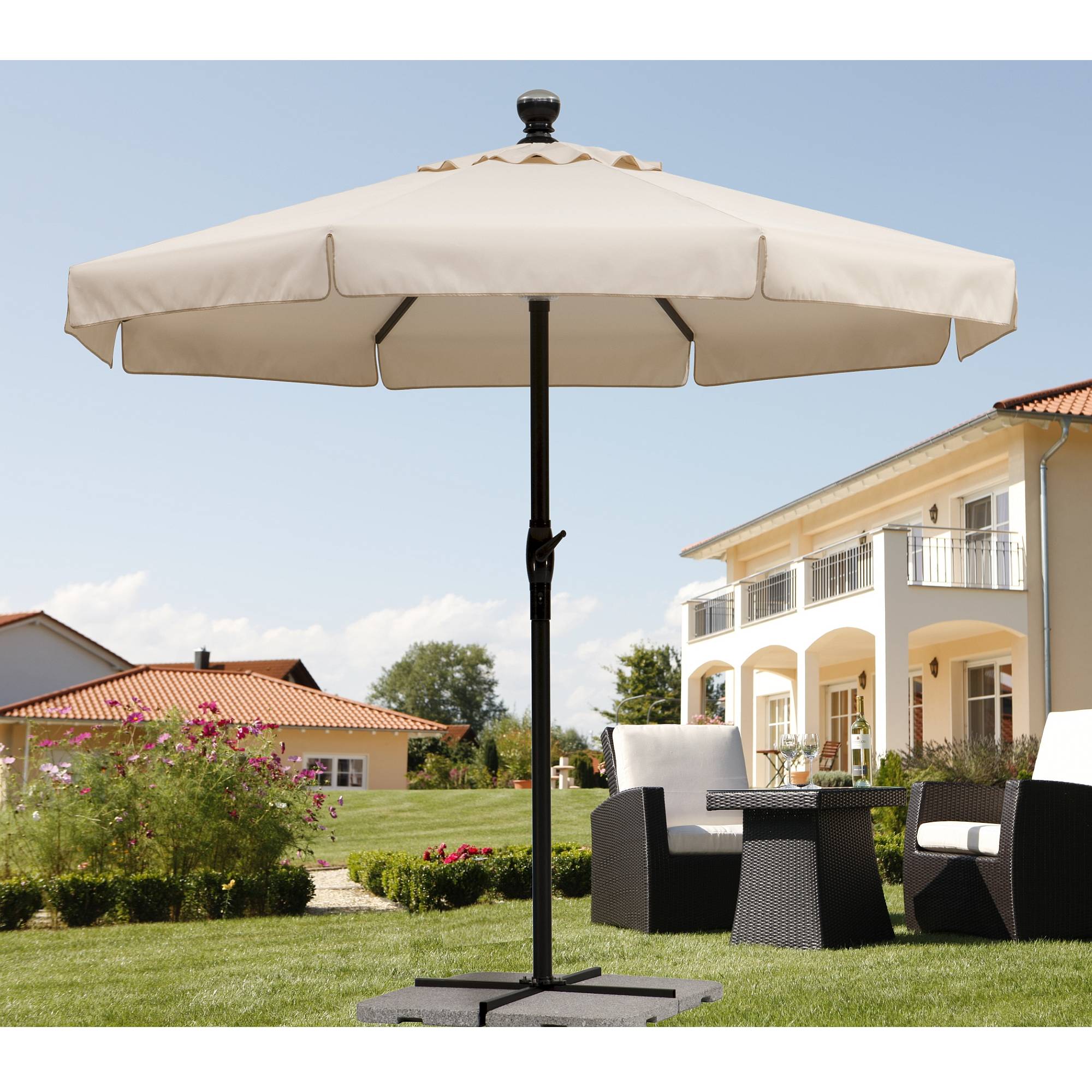 Sonnenschirm PRIMATEC 350 inkl. Motor& Licht nur 299,99€ Cherry