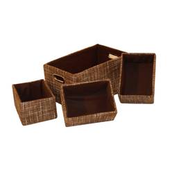 contenitori per scaffali set da 4