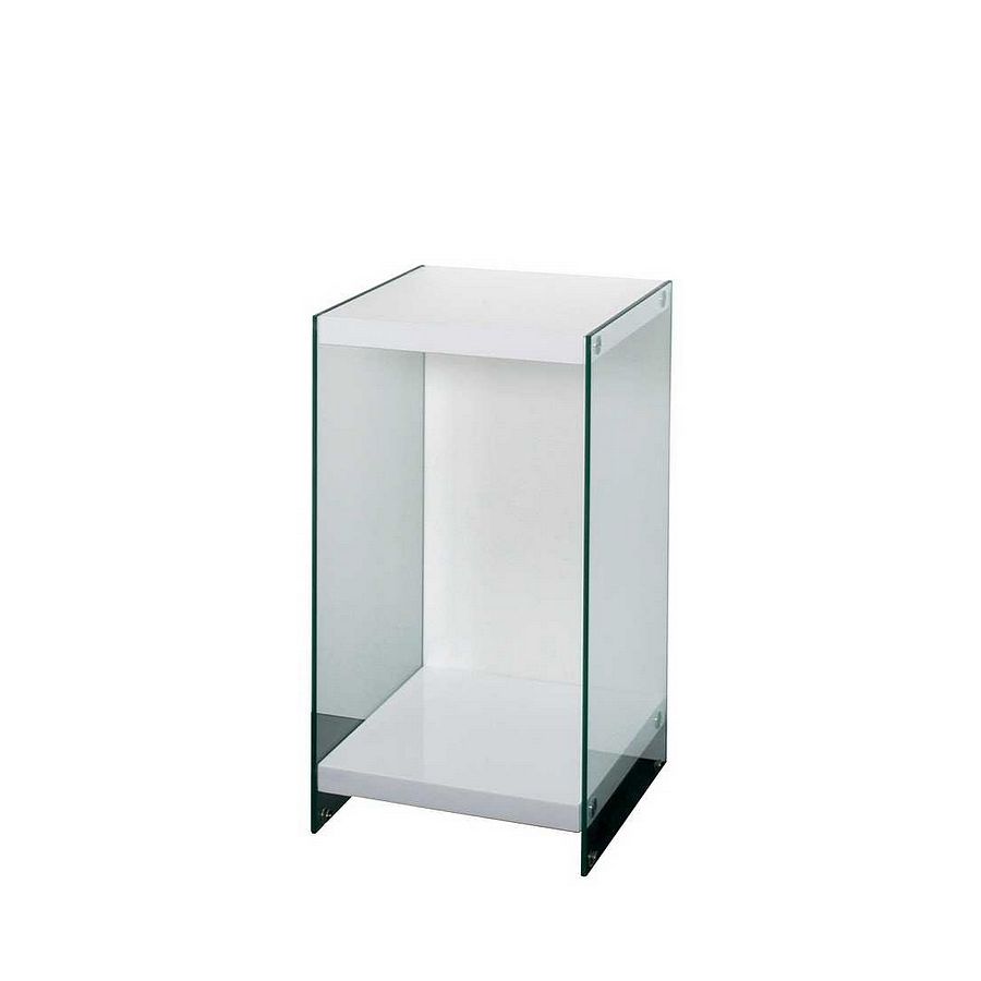 Konsole Savoie - mit Sicherheitsklarglas - weiÃŸ, Home Design