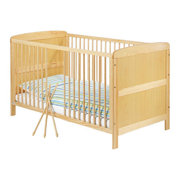 Babybed Jakob deels massief grenenhout houtkleurig_ Pinolino