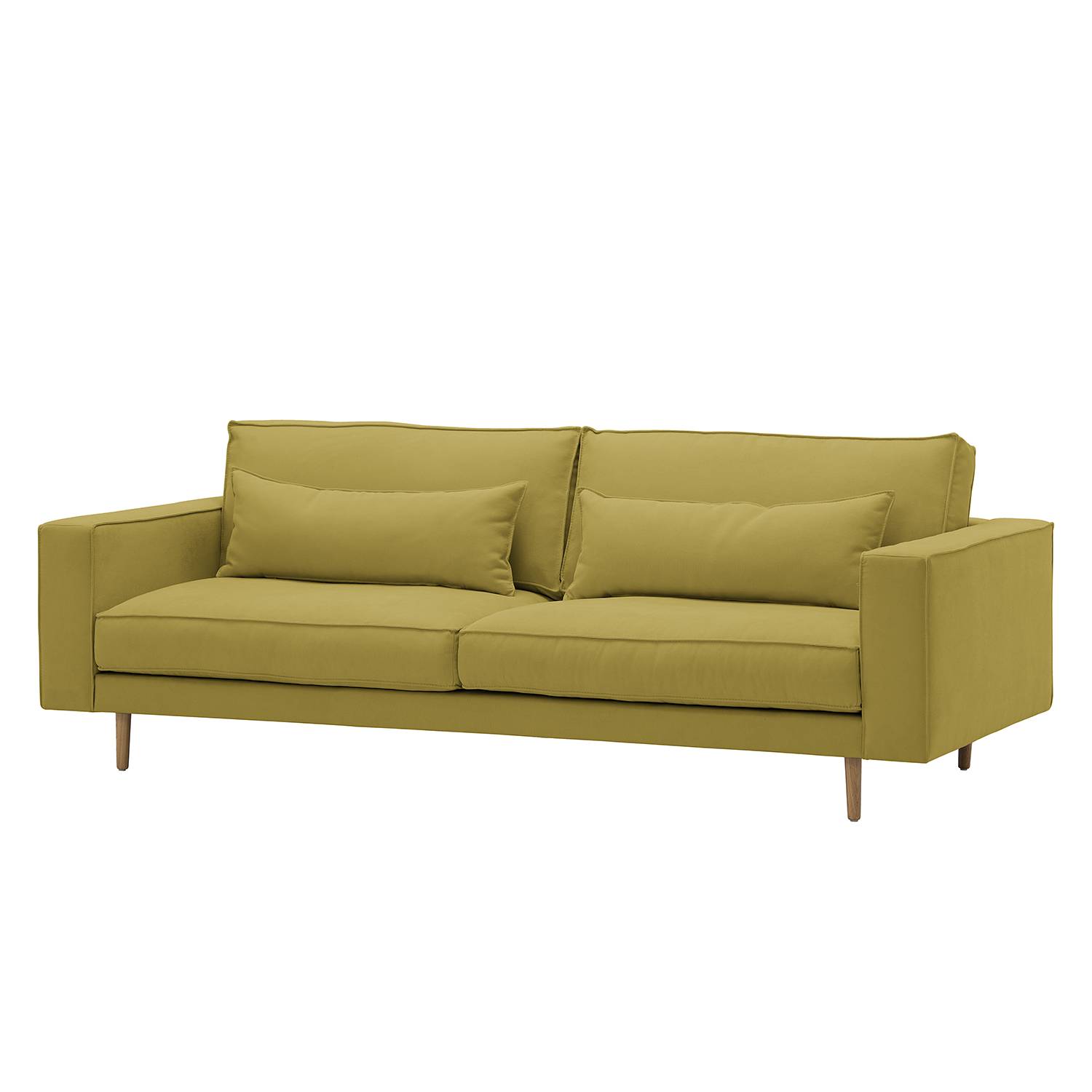 Shopthewall Sofa Lorneville 3 Sitzer Webstoff Senfgelb Gelb