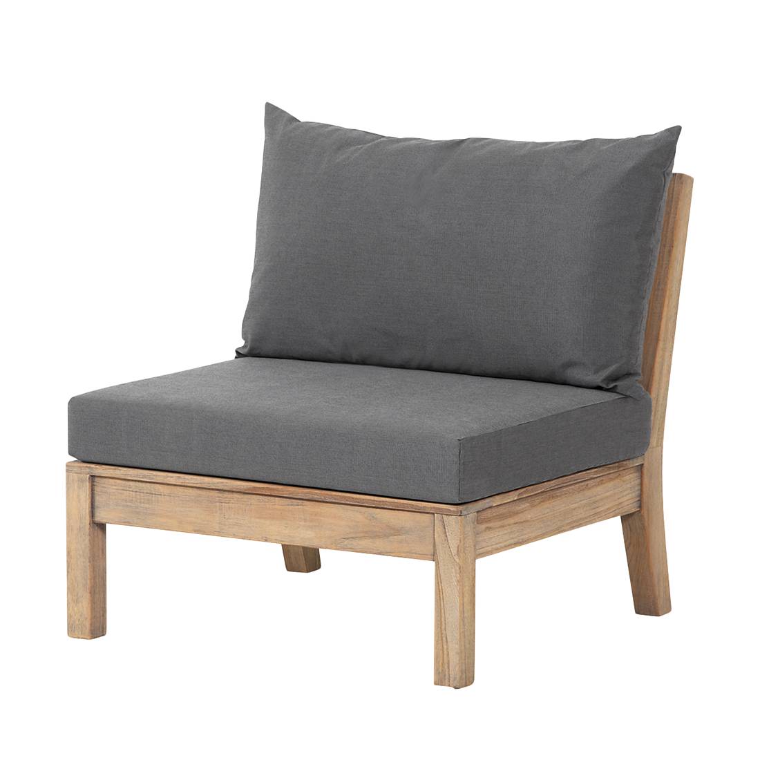 Gartensofa Moretti III Teakholz massiv Grau, Best