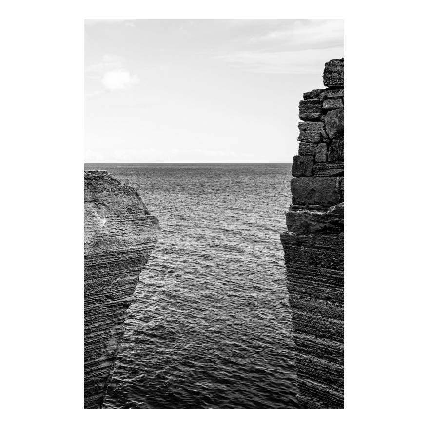 Leinwandbild Apulien - Leinwand - Schwarz / WeiÃŸ - 45, Morteens