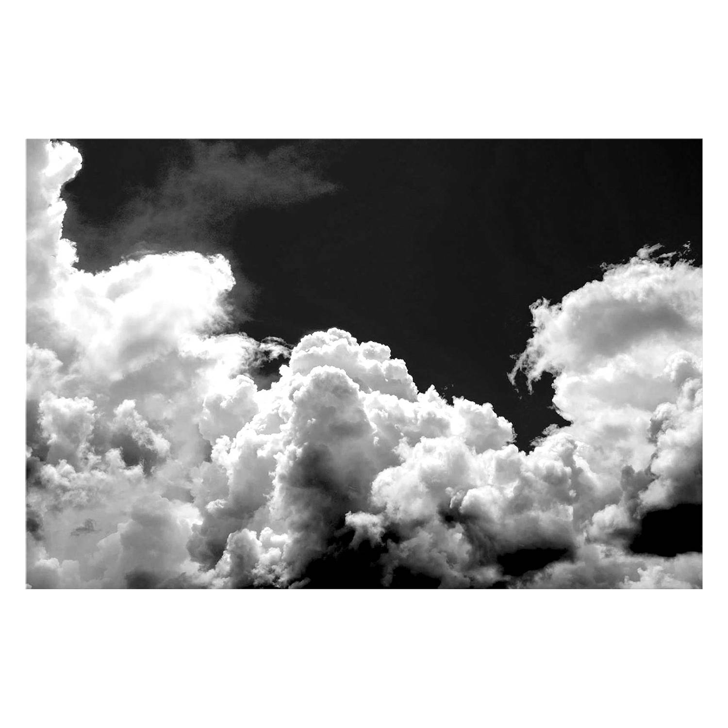Bild Black Clouds - Leinwand - Schwarz / WeiÃŸ, Wandbilder XXL