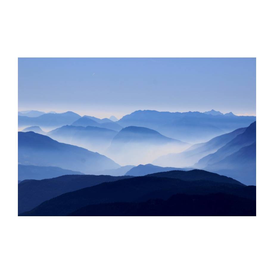 Leinwandbild Corno Nero - Leinwand - Blau - 60, Ars Natura