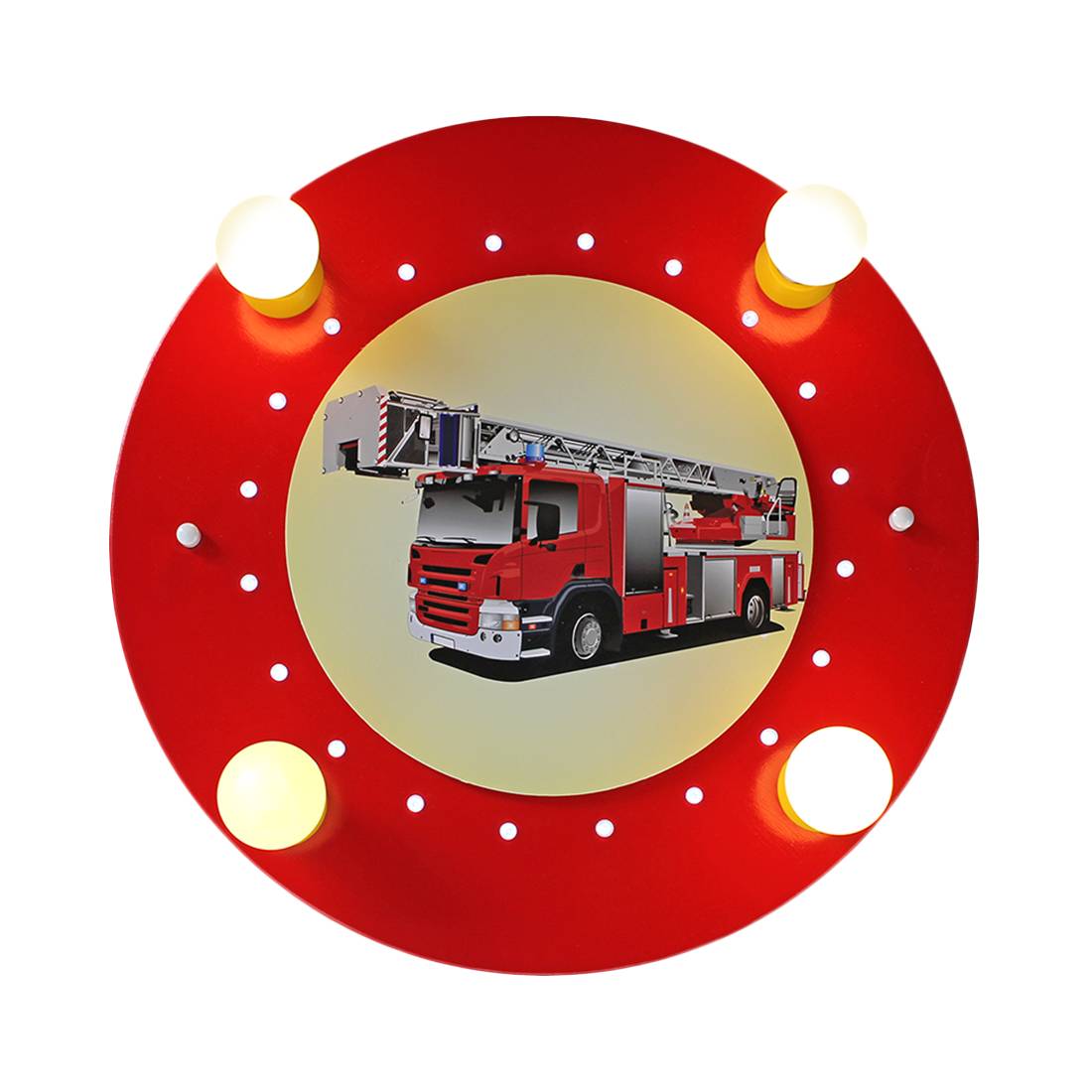 energie A+_ Plafondlamp Brandweerauto 4 20 hout 4 lichtbronnen_ Elobra