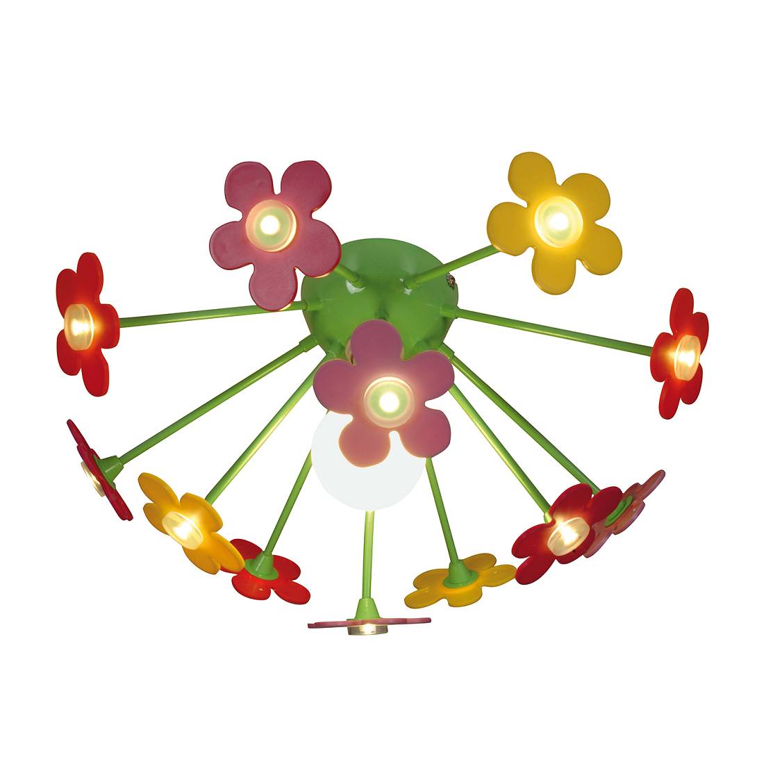 EEK A++, Deckenleuchte Flower - Metall - Multicolor - 1-flammig, NÃ¤ve