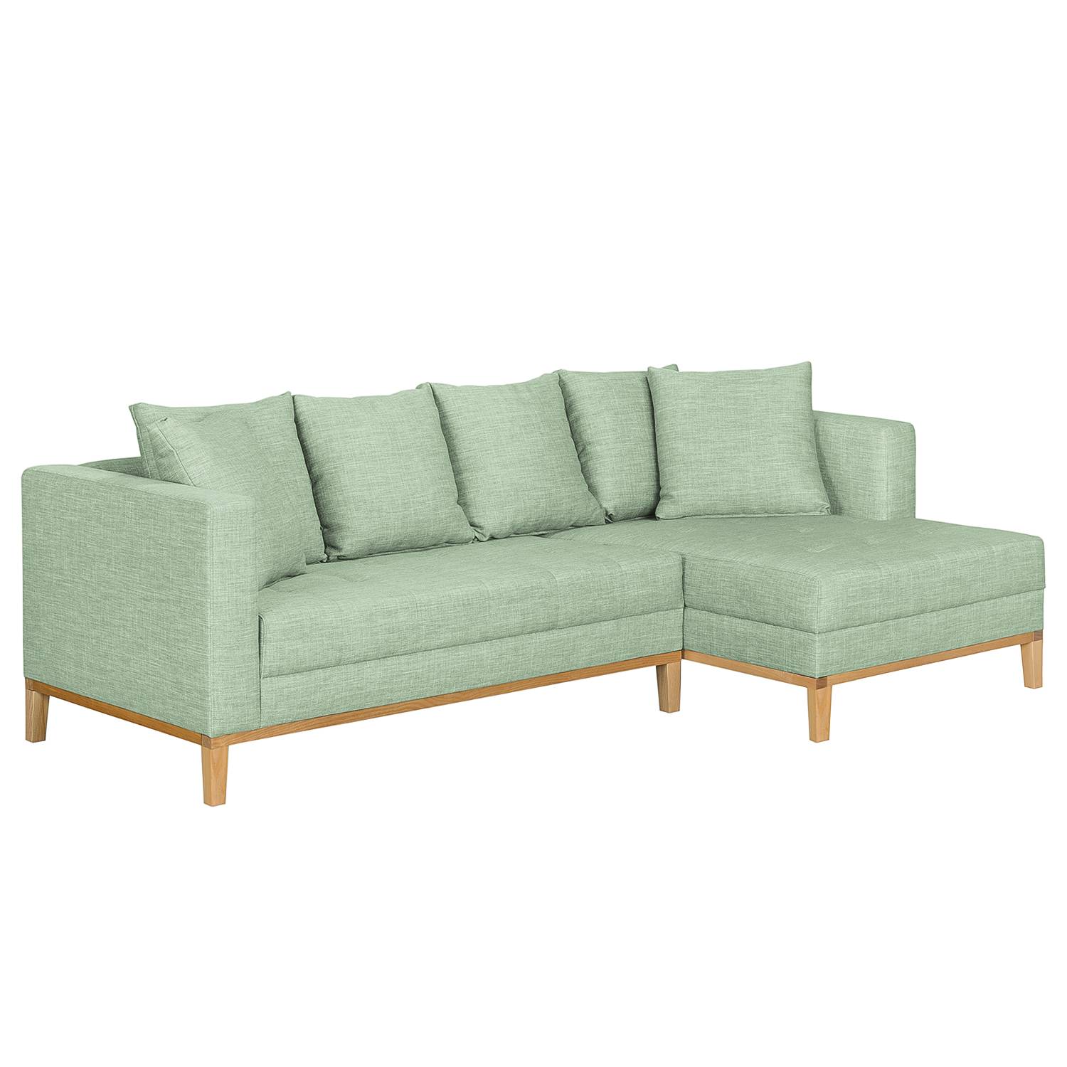 Ecksofa Eloise - Webstoff - Ottomane davorstehend rechts ...