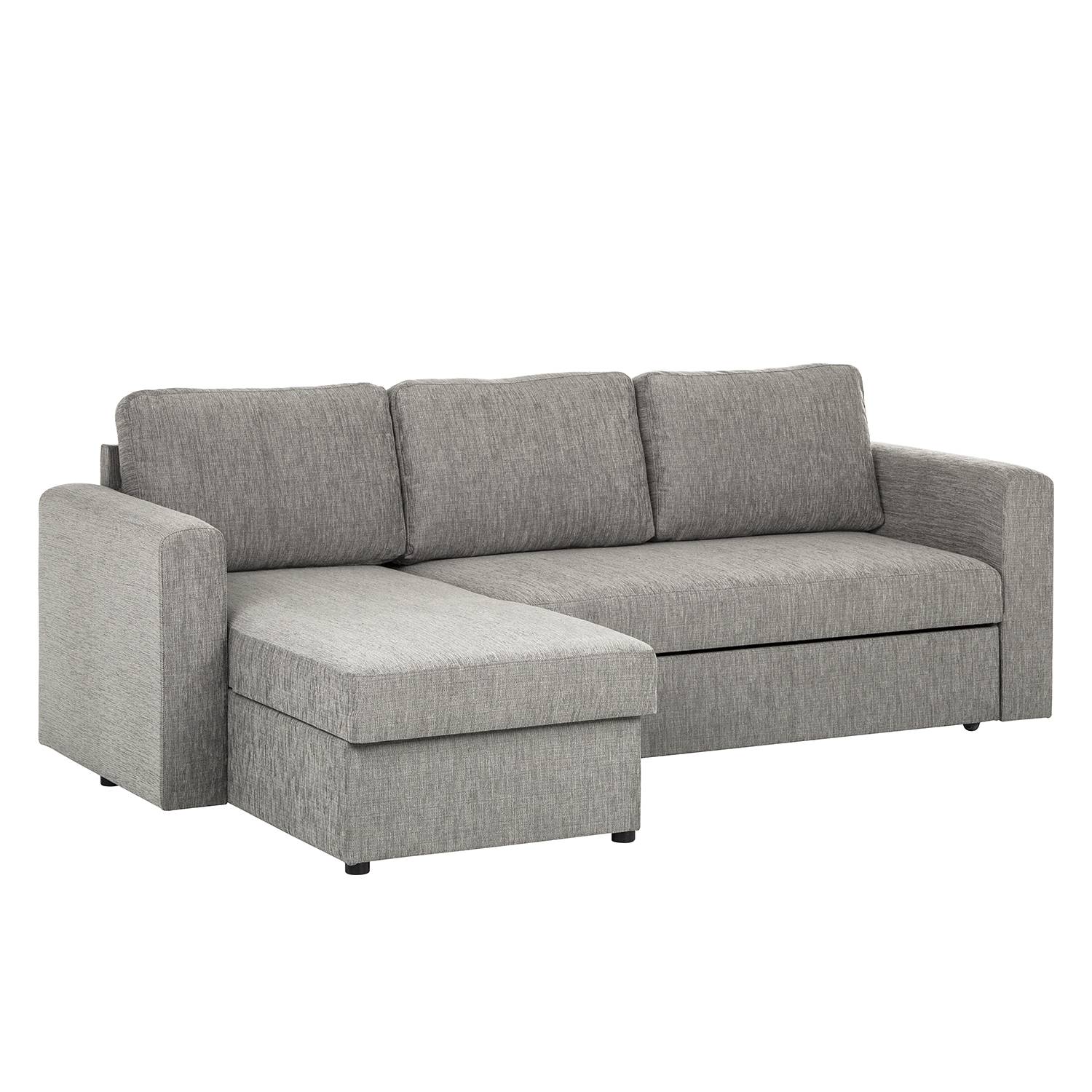 Ecksofa Forrest In Meliertem Grau Mit Schlaffunktion Home24