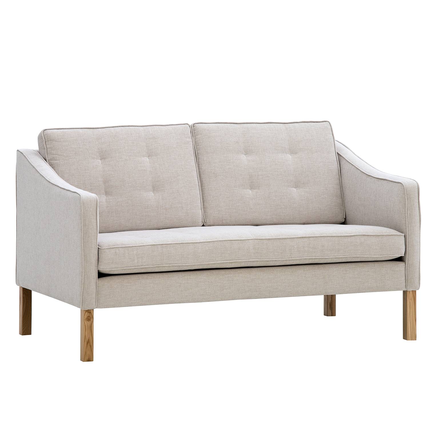 Sofa Risor (2-Sitzer) - Webstoff - Stoff Saia Beige günstig bestellen