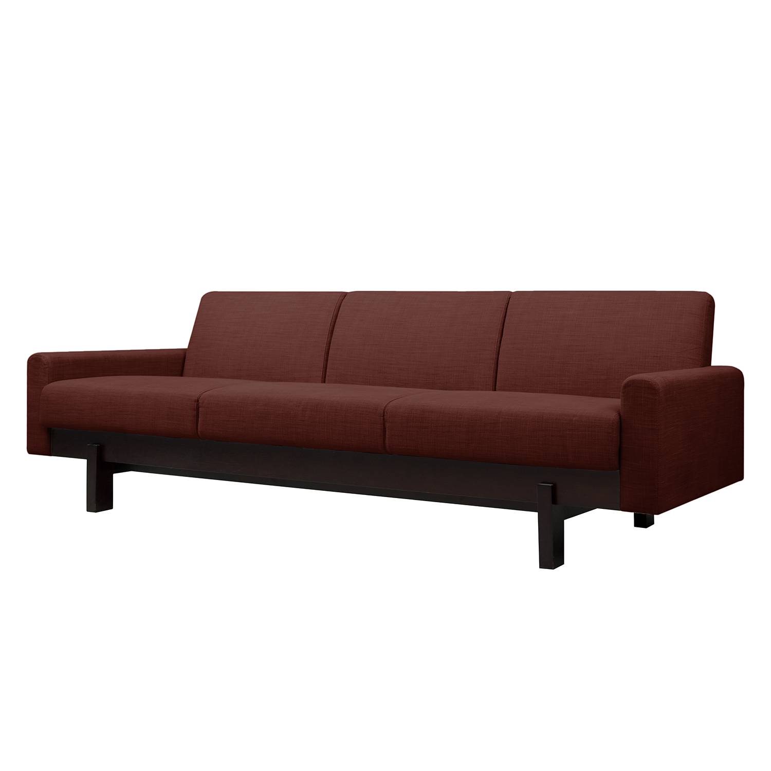 Sofa Paddington (3-Sitzer) Webstoff - Stoff Frea Rot, loftscape