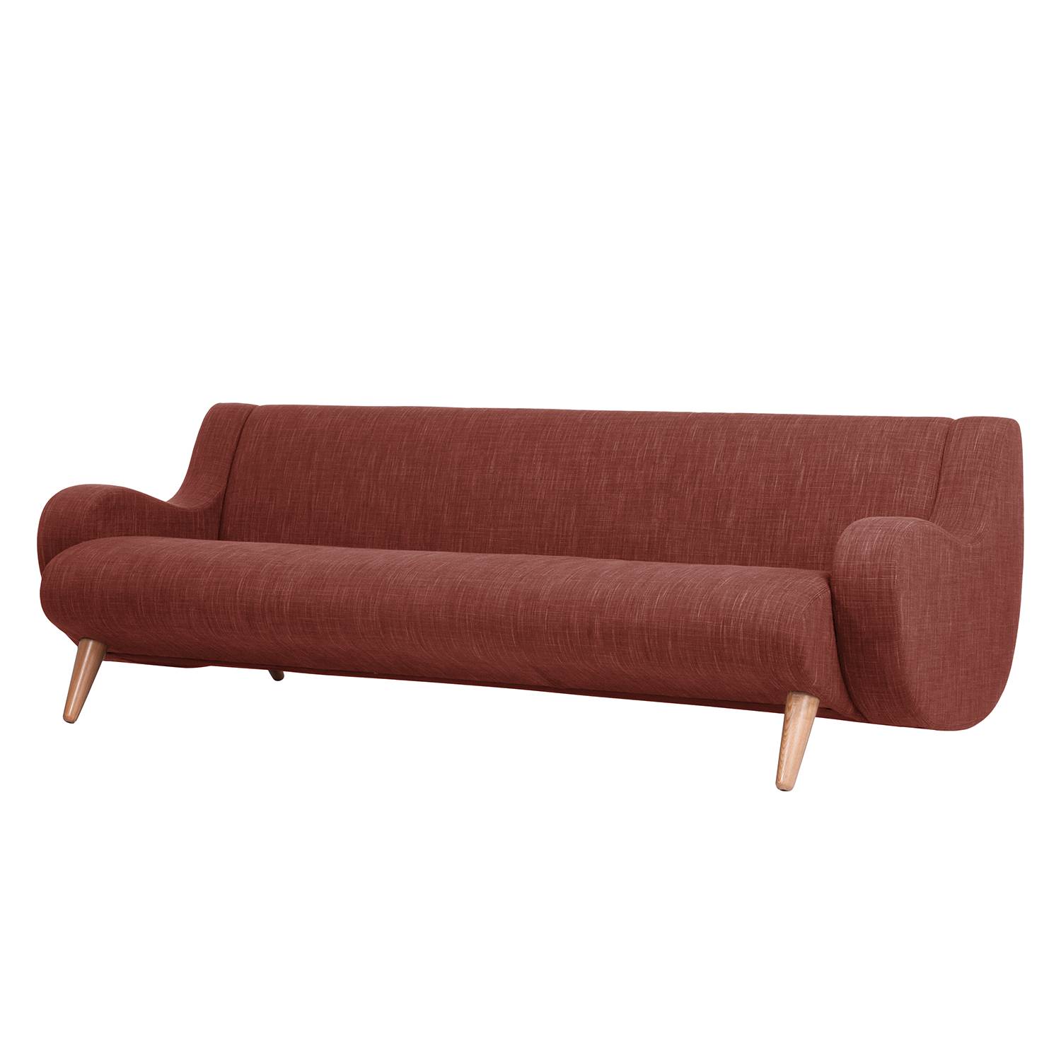 Sofa Wimbledon (3-Sitzer) - Webstoff - Stoff Frea Rot