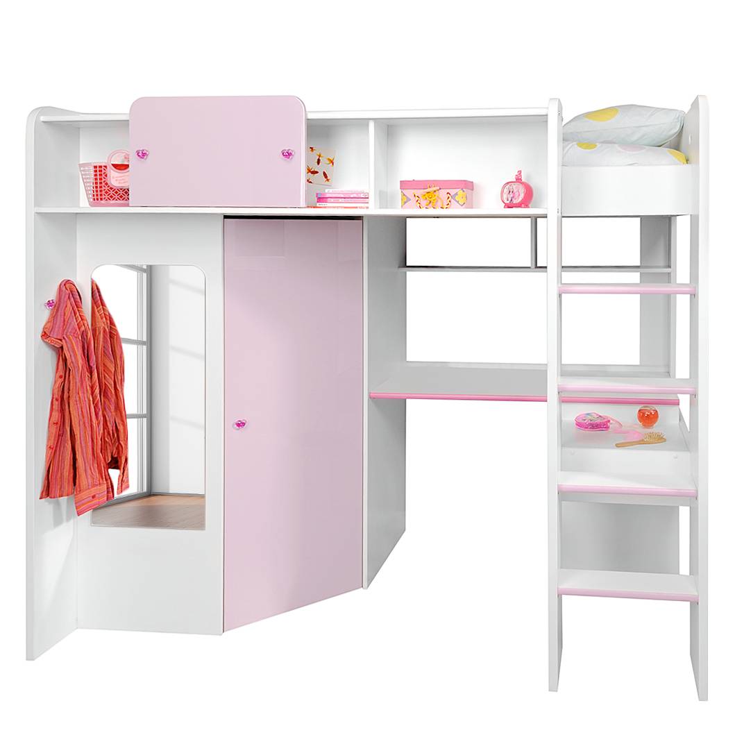 hochbett yasmin weiss lila 3711613