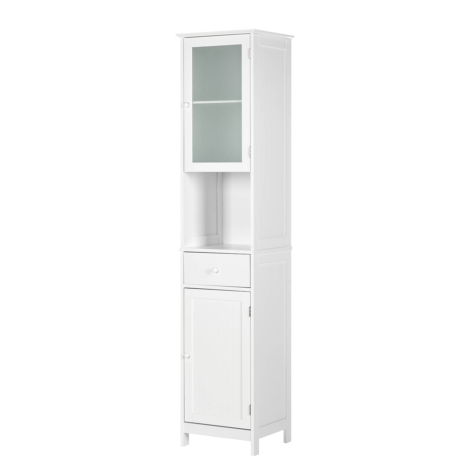 Kledingkast Turin mdf lade 2 deuren wit gelakt_ mooved