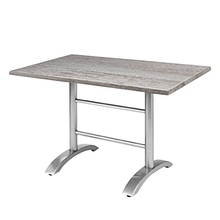Klapptisch Maestro - Aluminium/Werzalit - Anthrazit/Montpellier Dekor - 80 x 80 cm, Best Freizeitmöbel