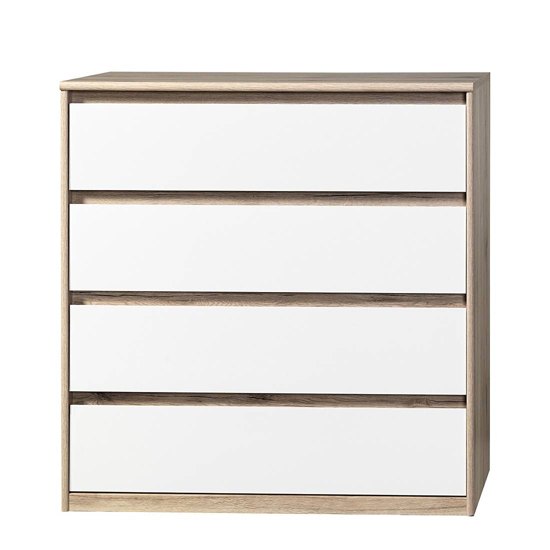 kommode soft smart iii eiche sanremo dekor weiss 407792