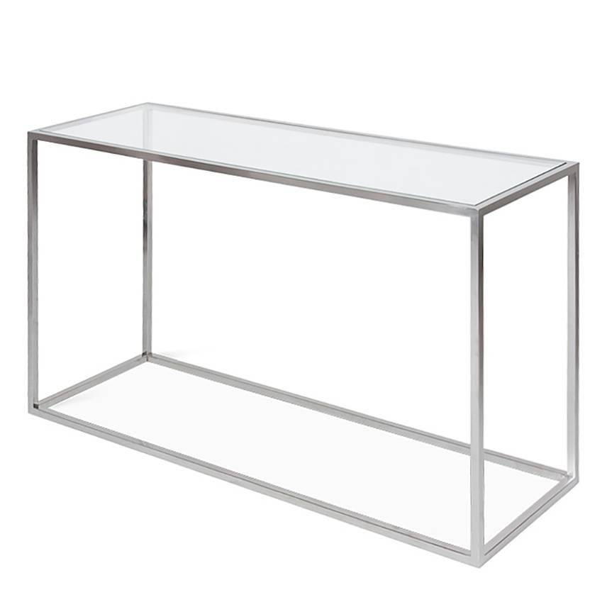 Konsolentisch Jacob - Glas / Edelstahl - Fashion For Home