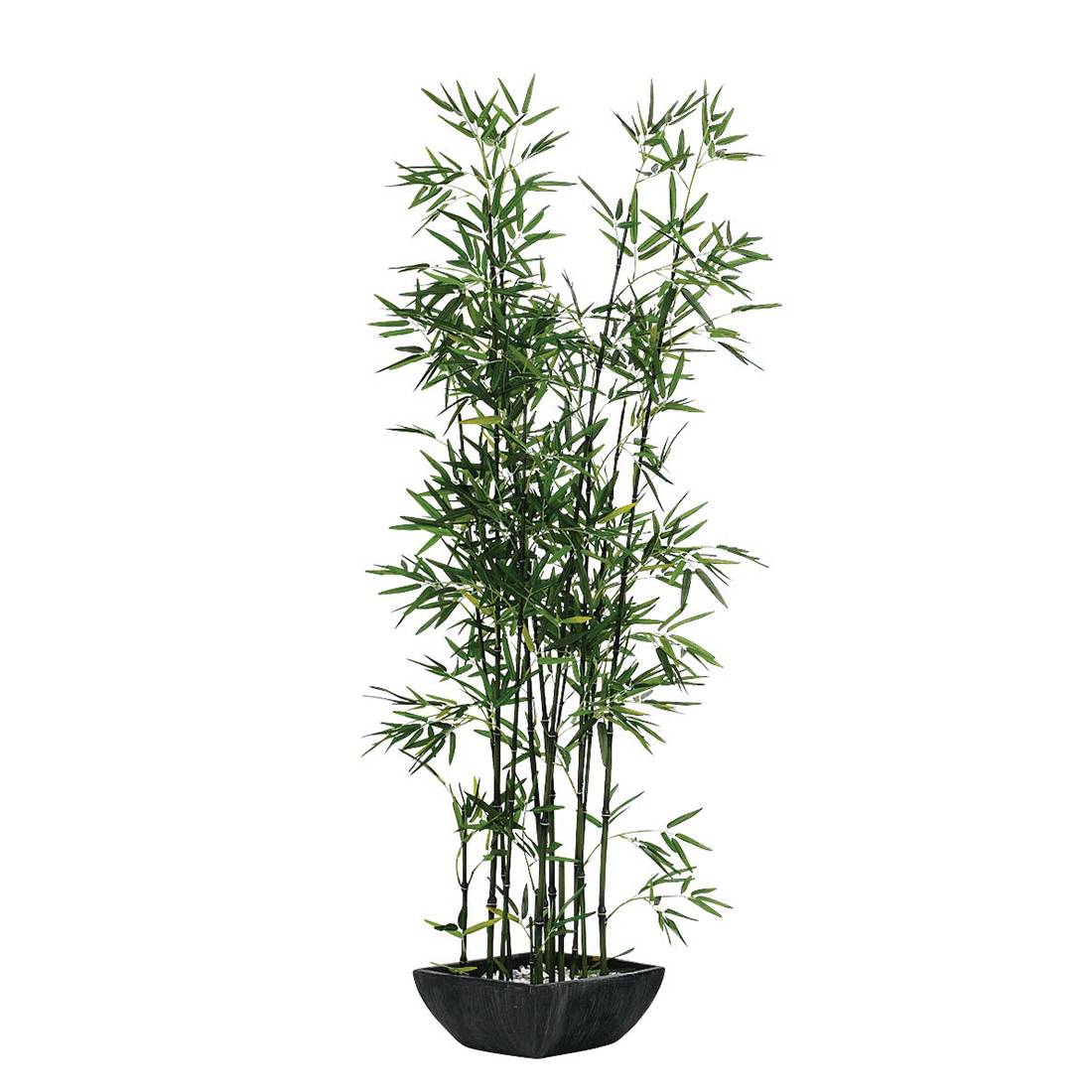 Kunstpflanze Bambus im Terrakottatopf - Textil - GrÃ¼n, Pure Day