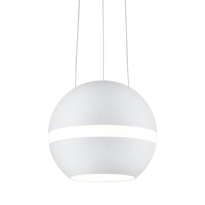 EEK A+, LED-Pendelleuchte Balloon - Metall - 1-flammig - WeiÃŸ, Trio