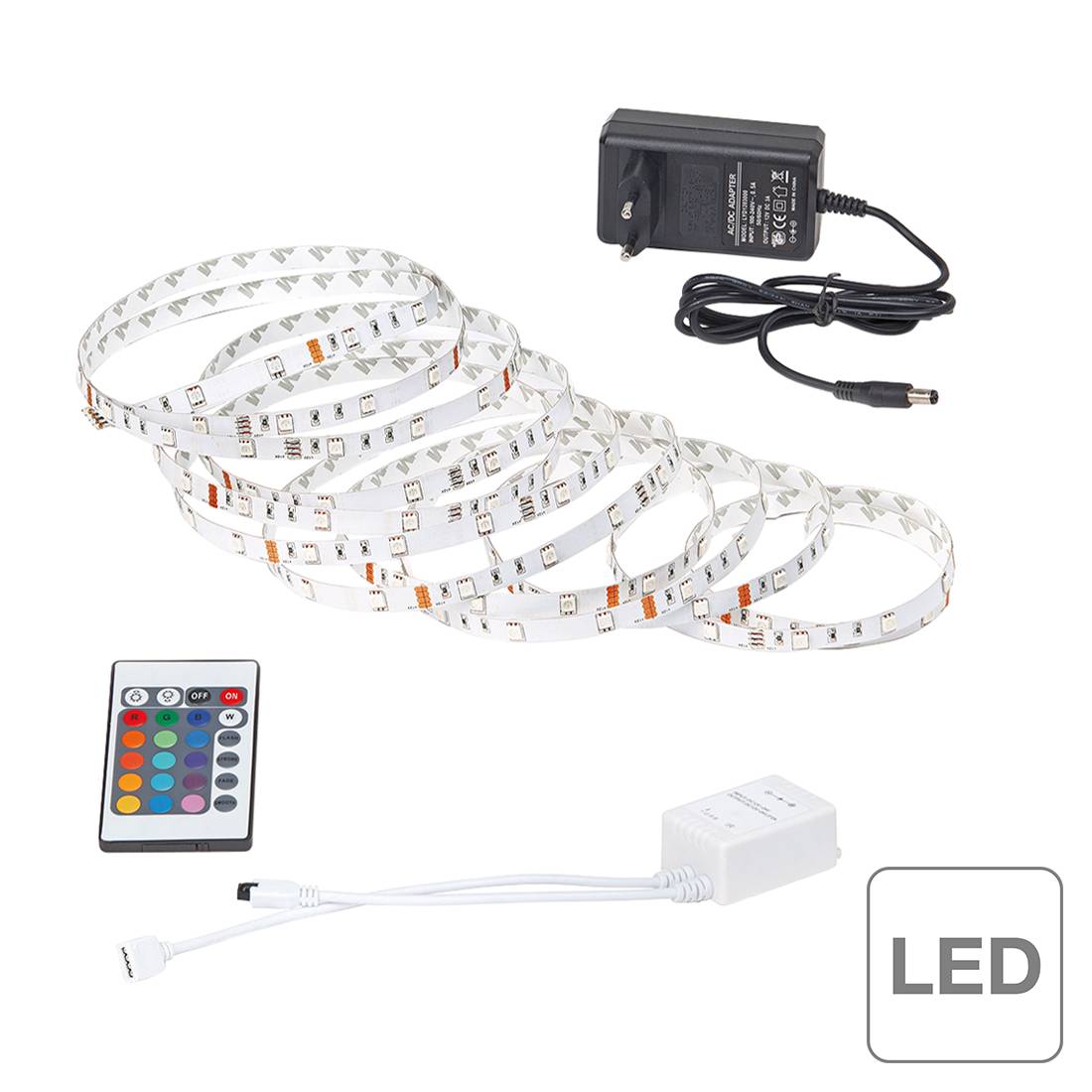 EEK A+, LED-Streifen Light Strip LED - 5-flammig, Brilliant