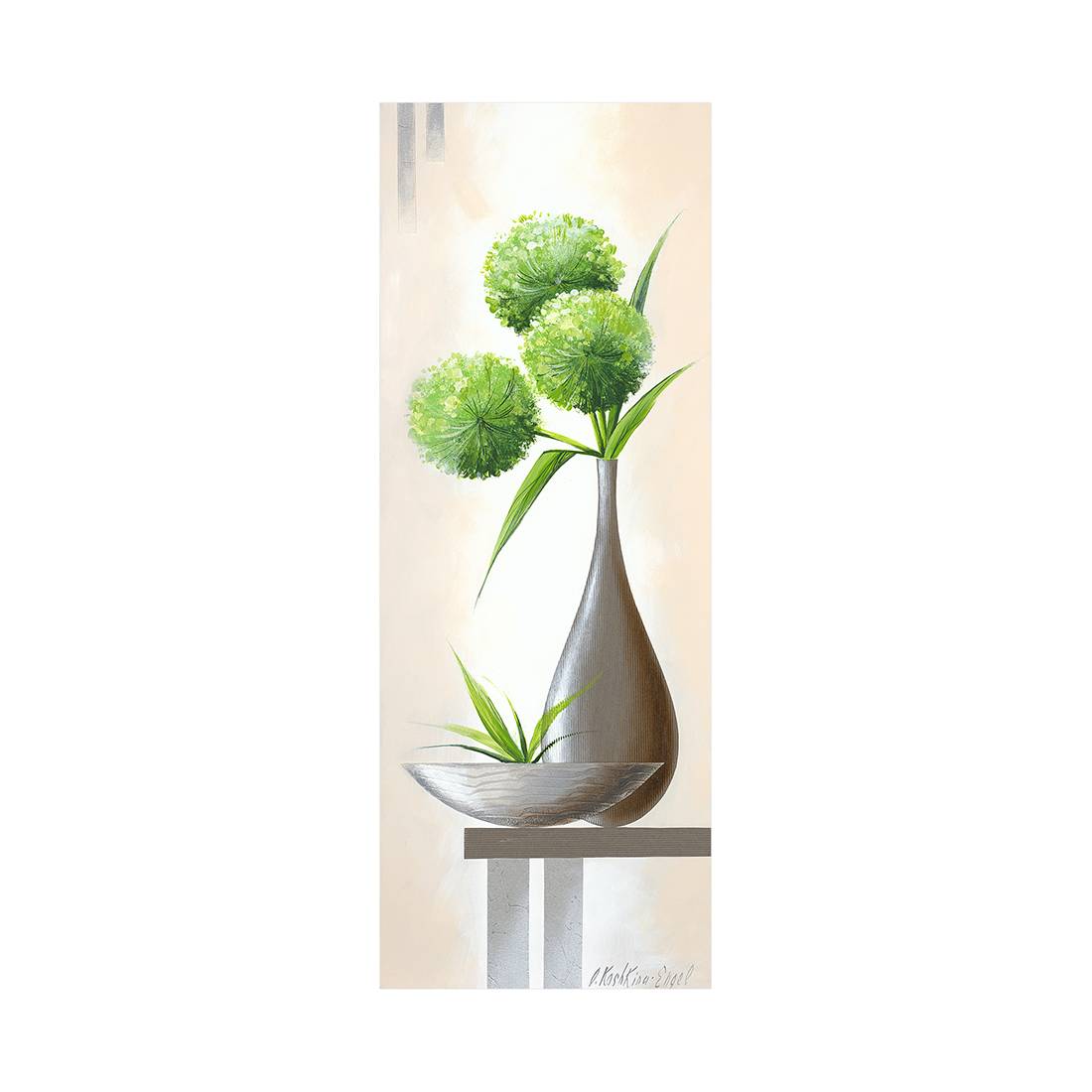 Leinwandbild Vase Mood IV 30x80, Pro Art