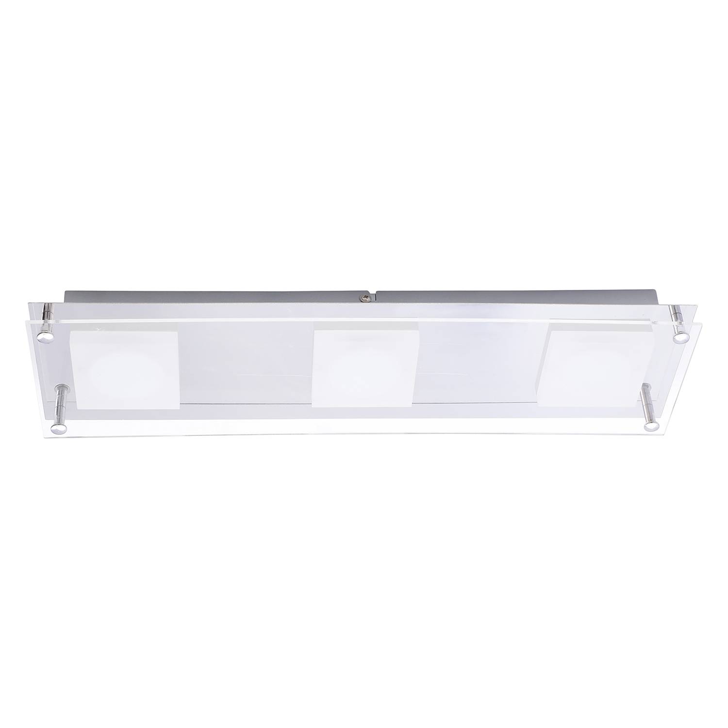 EEK A+, LED-Deckenleuchte Square Shine II - Acrylglas / Stahl - 3, NÃ¤ve