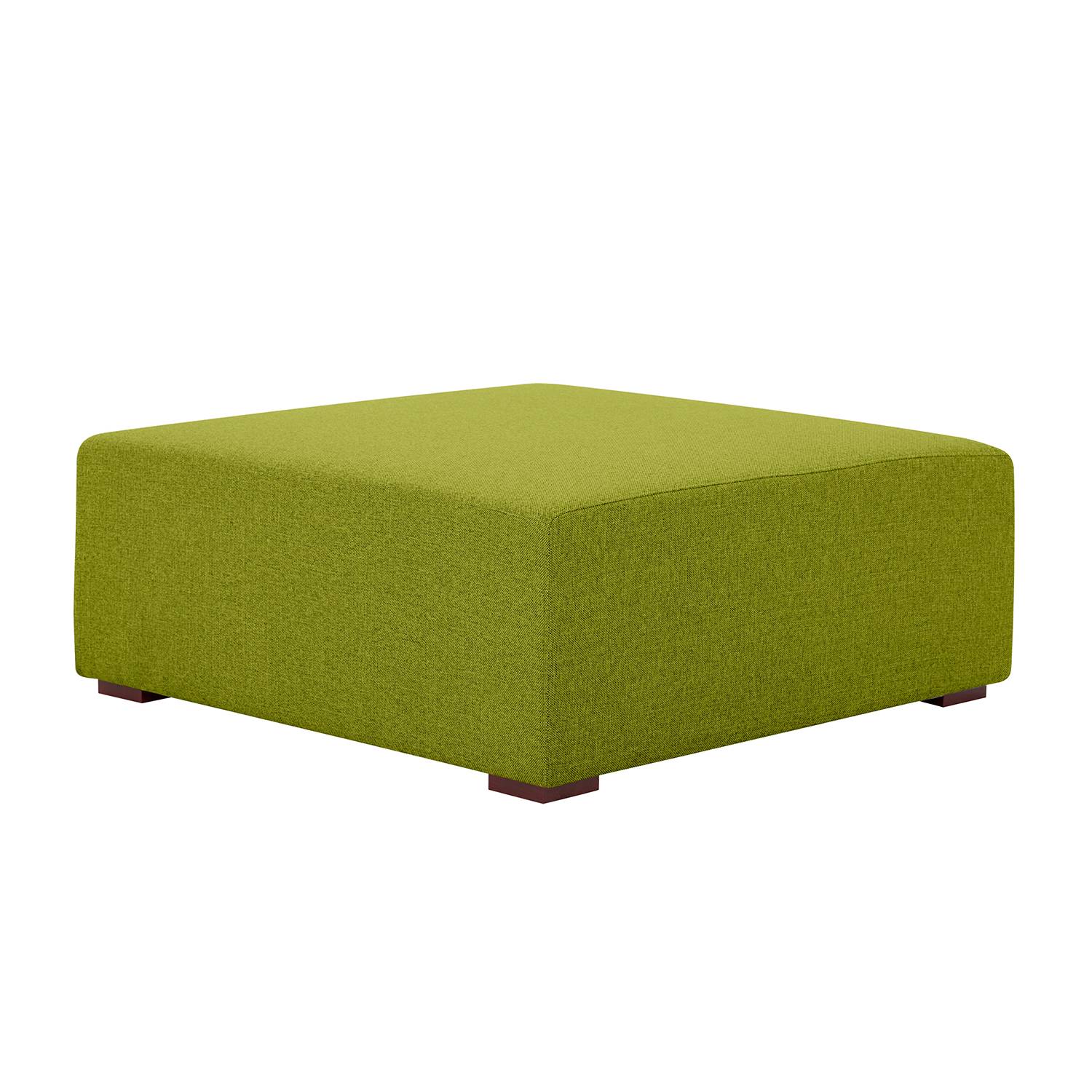 Polsterhocker Seed - Webstoff - Stoff Ramira Limette jetzt kaufen