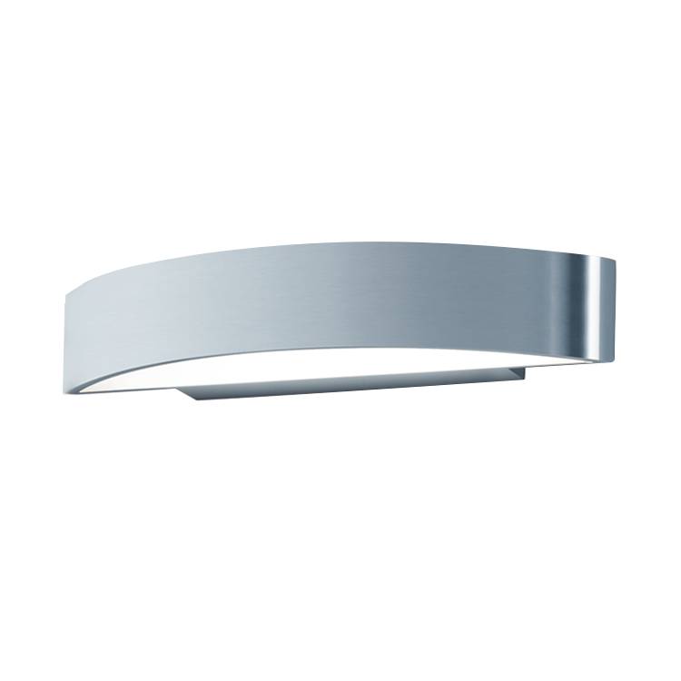 EEK A+, LED-Wandleuchte Yona II Aluminium - Silber & WeiÃŸ, Helestra