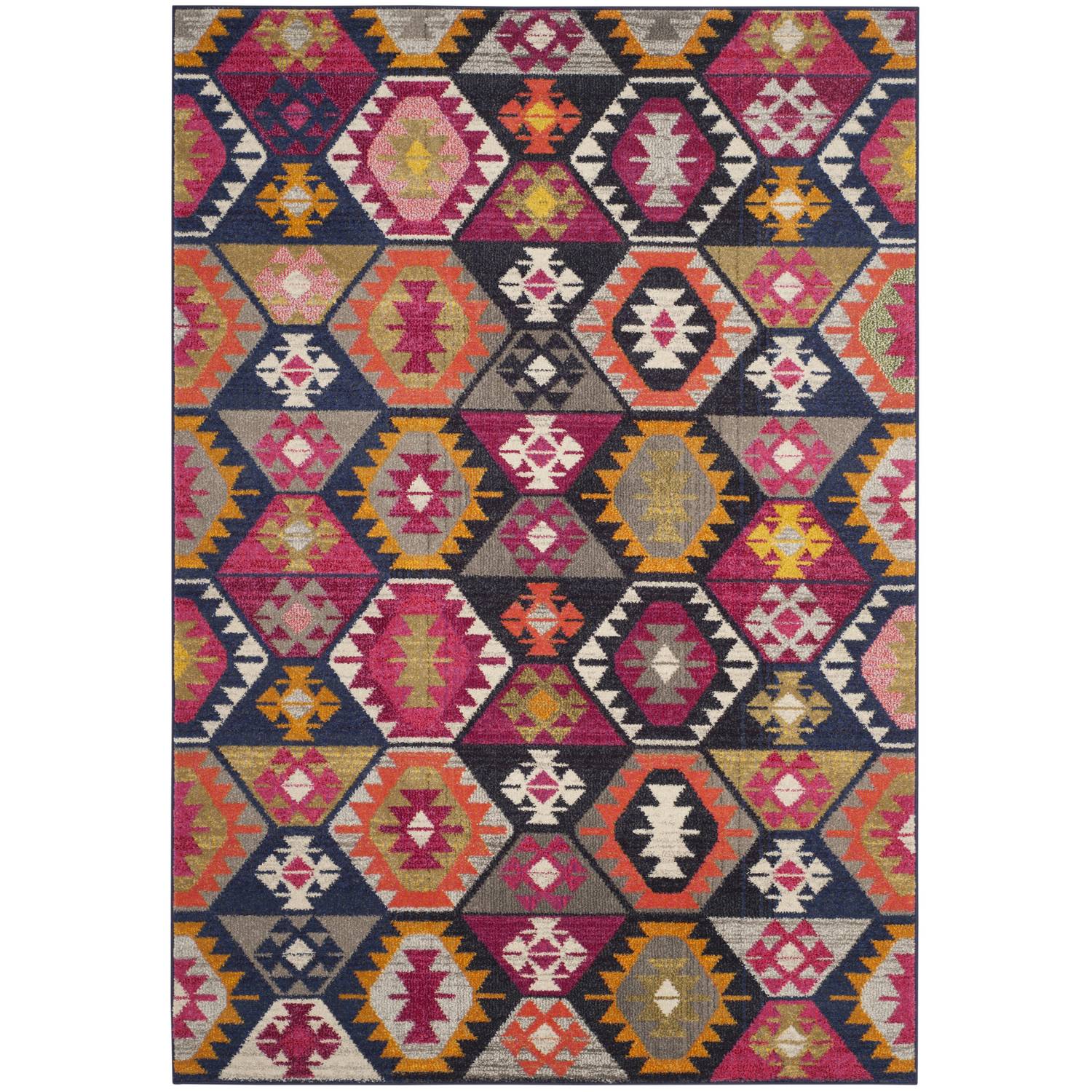 Teppich Enzo - Kunstfaser - Mehrfarbig - 154 x 231 cm, Safavieh